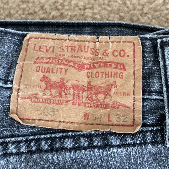 Levi’s 505 Mens grey jeans size 34 - Picture 2 of 4